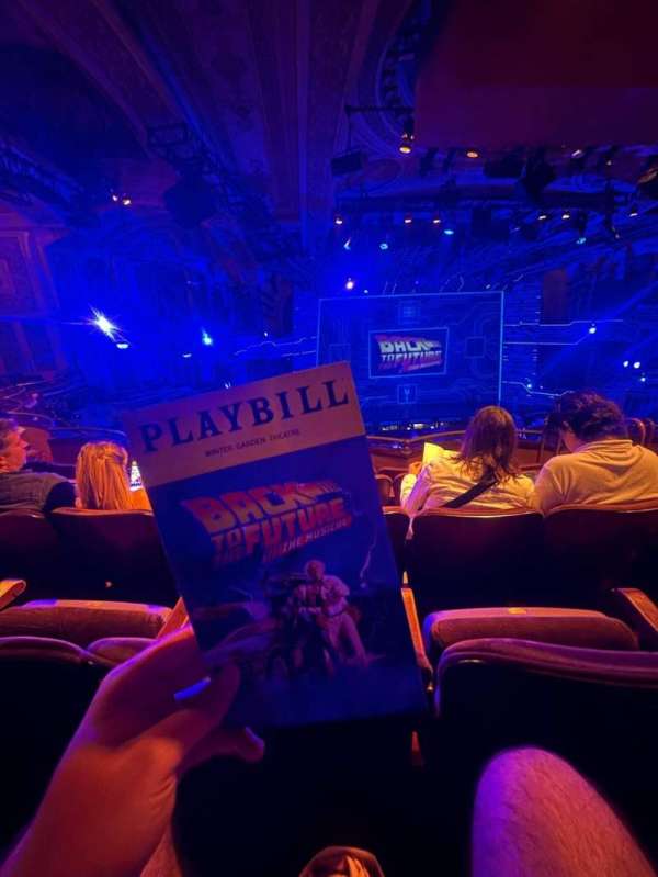 Winter Garden Theatre, section: Mezzanine L, row: E, seat: 5