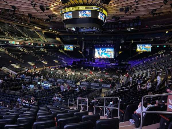Madison Square Garden, section: 103, row: 18, seat: 19
