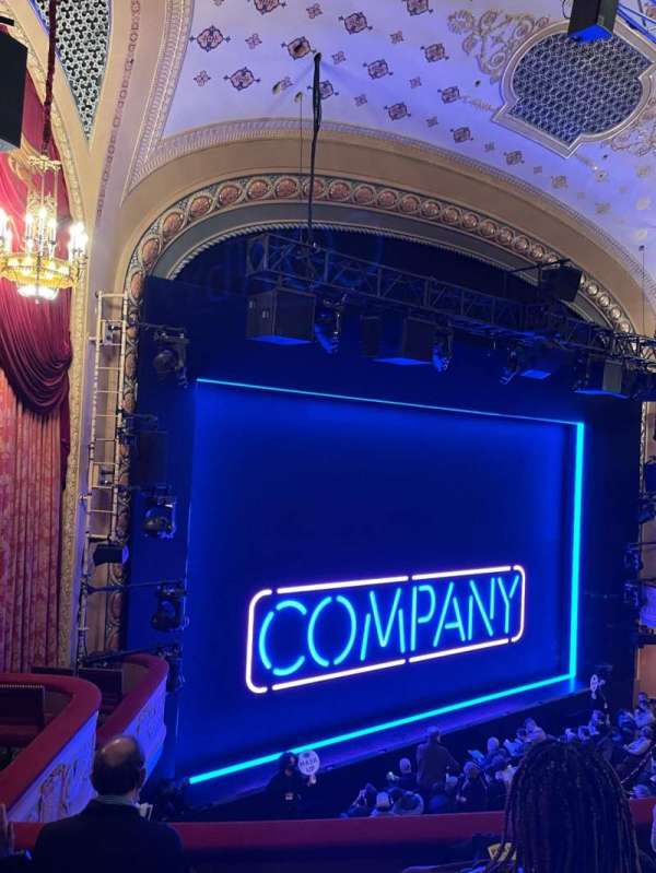 Bernard B. Jacobs Theatre, section: Mezzanine L, row: D, seat: 23