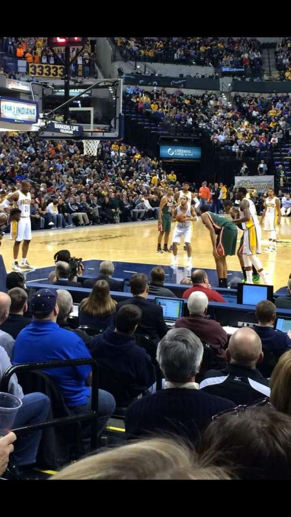 Gainbridge Fieldhouse, section: 8, row: 4