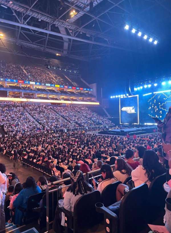 The O2, London, section: 110, row: L, seat: 319