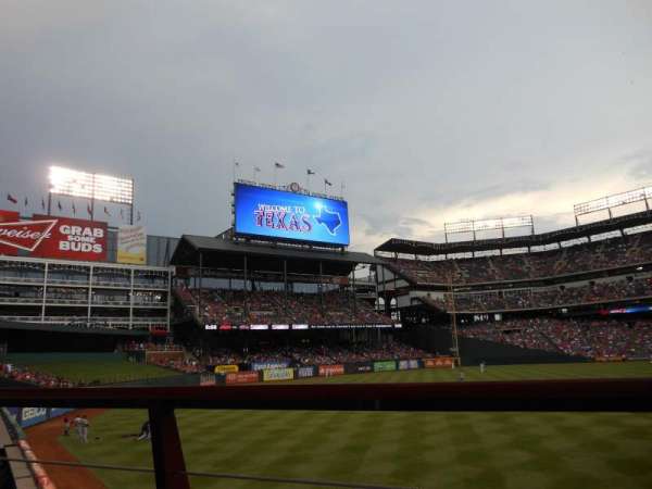 Globe Life Park in Arlington, section: 8, row: 1, seat: 11