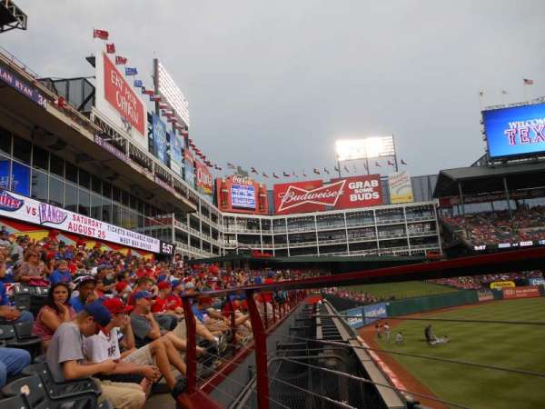 Globe Life Park in Arlington, section: 8, row: 1, seat: 11