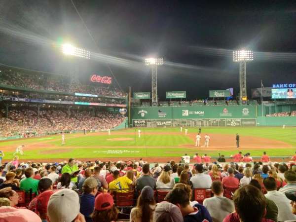 Fenway Park, section: Loge Box 115, row: EE, seat: 2