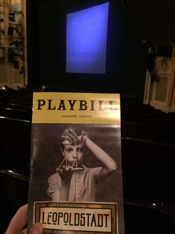 Longacre Theatre, section: Orchestra L, row: K, seat: 17