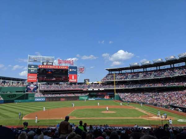 Nationals Park, section: 117, row: MM, seat: 19
