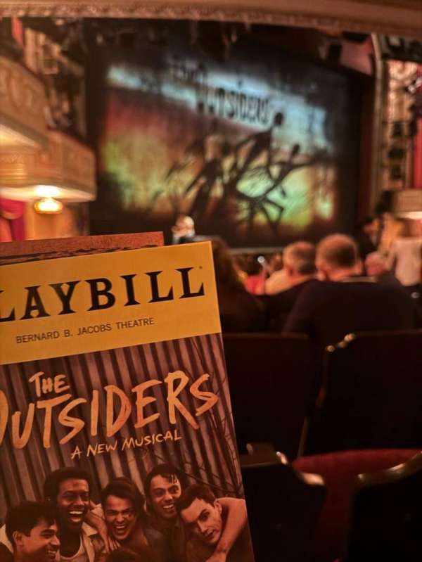 Bernard B. Jacobs Theatre, section: Orchestra L, row: N, seat: 21