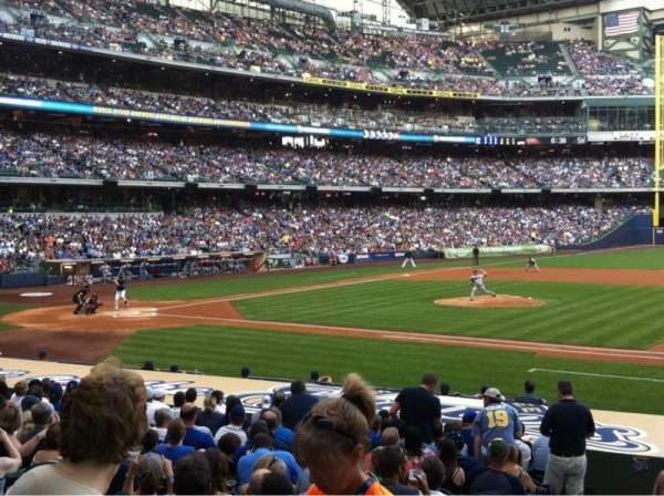 American Family Field, section: 112, row: 18, seat: 2