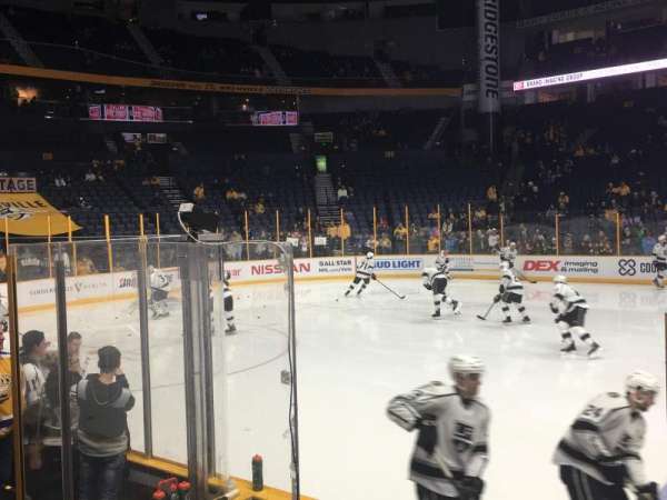 Bridgestone Arena, section: 115, row: EE, seat: 1