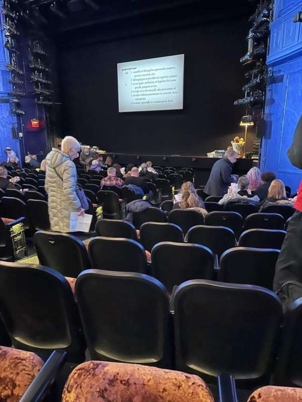 Hayes Theater, section: Orchestra R, row: O, seat: 10
