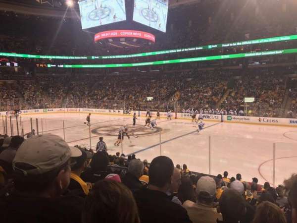 TD Garden, section: 10, row: 13, seat: 15