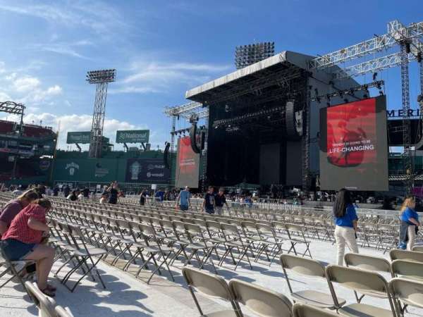 Fenway Park, section: B1, row: 8, seat: 25