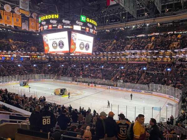 TD Garden, section: 10, row: 26, seat: 7