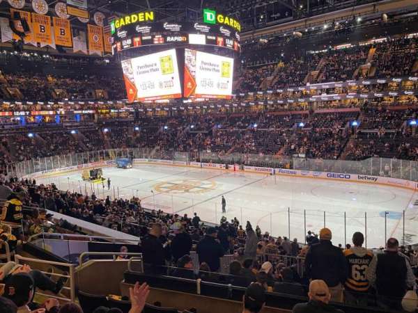 TD Garden, section: 10, row: 26, seat: 9