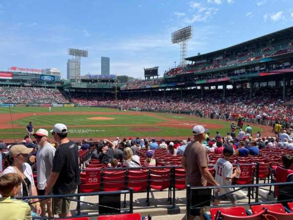 Fenway Park, section: Loge Box 145, row: DD, seat: 1