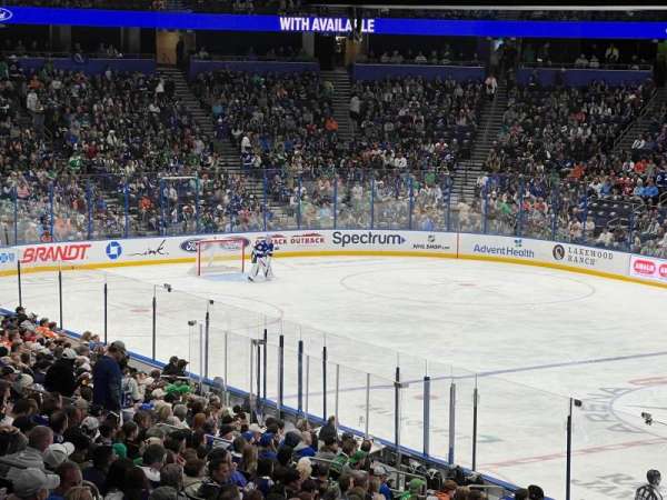 Benchmark International Arena, section: 112, row: SRO