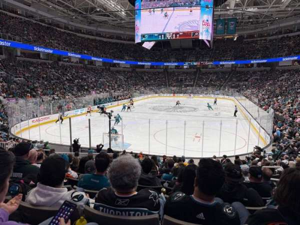 SAP Center, section: 121, row: 15, seat: 5