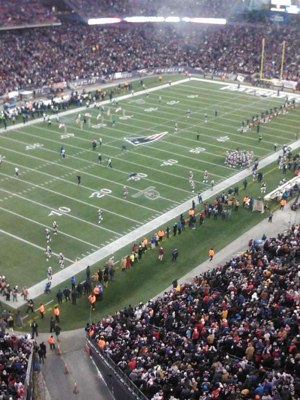 Gillette Stadium, section: 318, row: 2, seat: 12