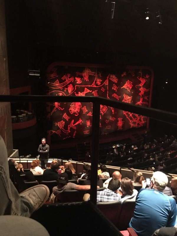 Minskoff Theatre, section: Mezzanine Box Left, row: A, seat: 1