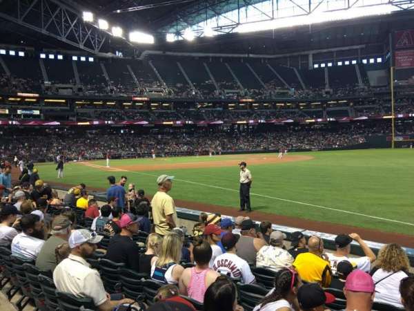 Chase Field, section: 111, row: 7, seat: 3