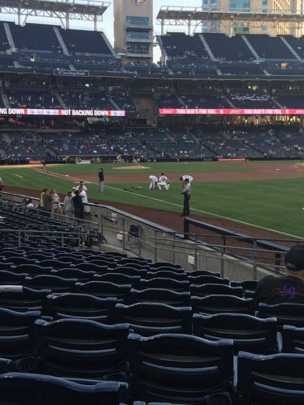 Petco Park, section: 121, row: 20, seat: 18