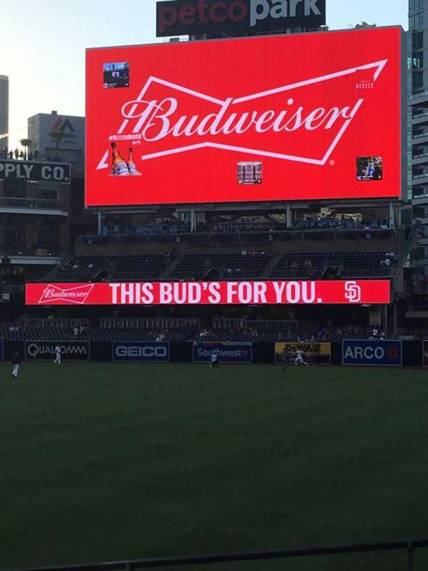 Petco Park, section: 121, row: 20, seat: 18