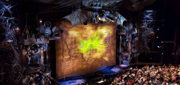 Gershwin Theatre, section: Front Mezzanine L, row: EE, seat: 5
