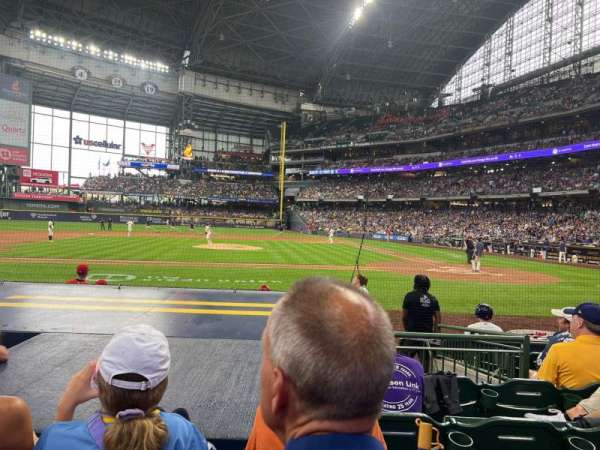 American Family Field, section: 121, row: 8, seat: 11