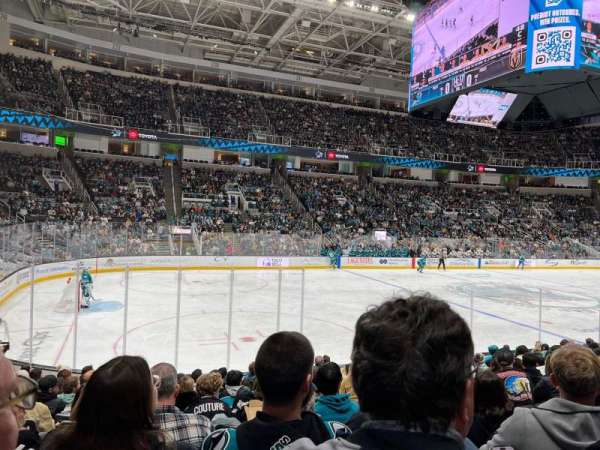 SAP Center, section: 117, row: 12, seat: 8
