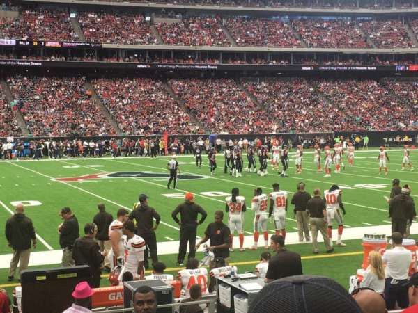NRG Stadium, section: 128, row: F, seat: 1