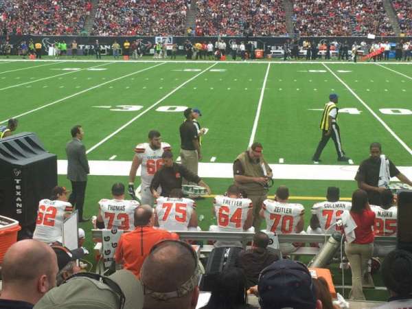 NRG Stadium, section: 128, row: F, seat: 1