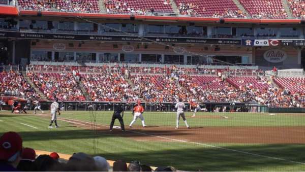 Great American Ball Park, section: 135, row: I, seat: 18