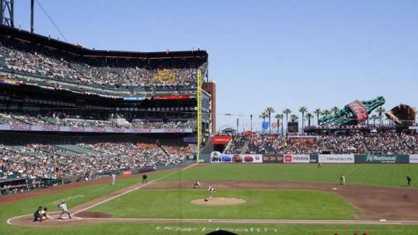 Oracle Park, section: 109, row: 33, seat: 3