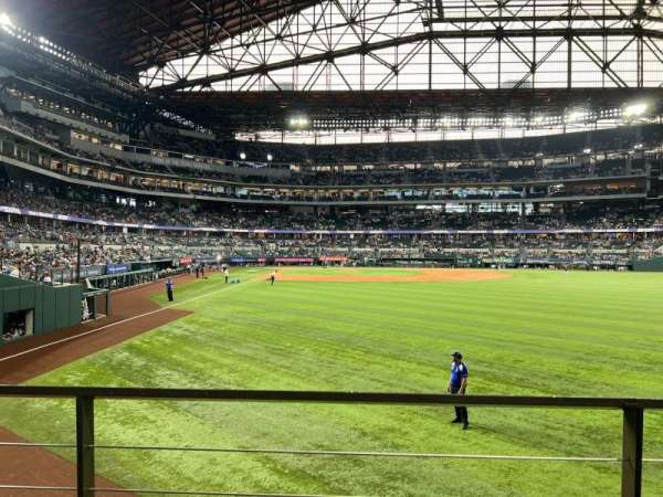 Globe Life Field, section: 129, row: 2, seat: 5