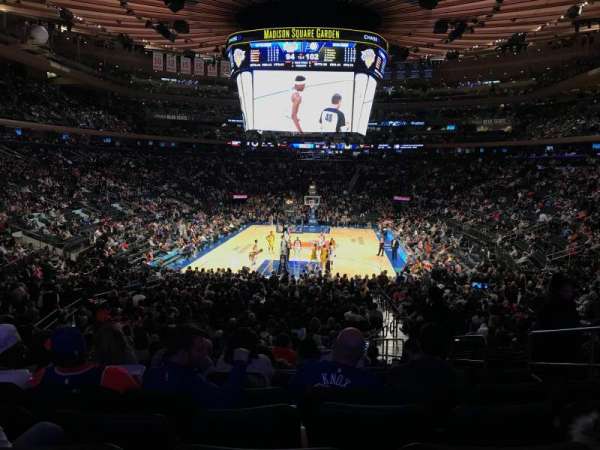 Madison Square Garden, section: 102, row: 18, seat: 17