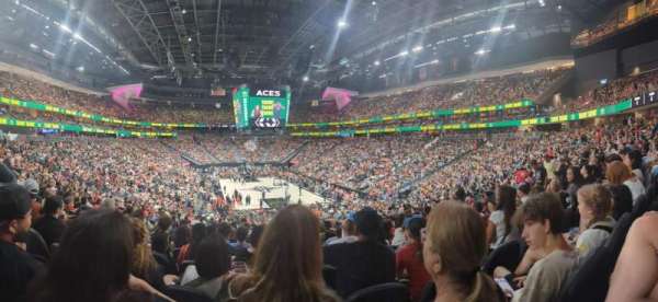 T-Mobile Arena, section: 20, row: V, seat: 5