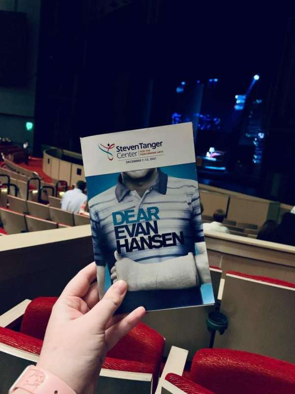 Steven Tanger Center for the Performing Arts, section: Orchestra R, row: K, seat: 1