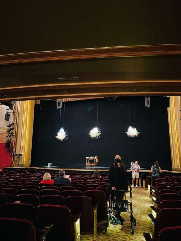 St. James Theatre, section: Orchestra R, row: P, seat: 2