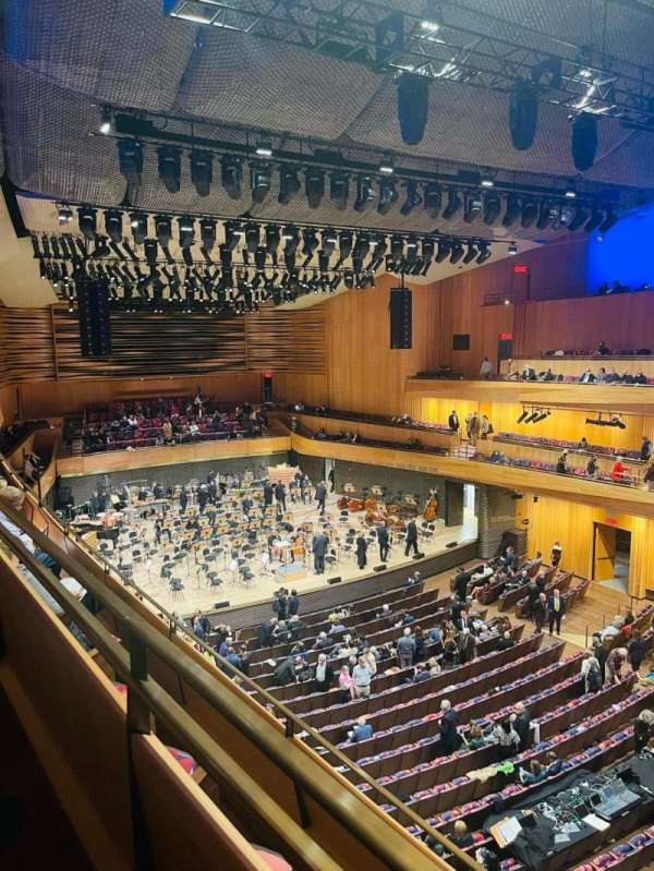 David Geffen Hall, section: Second Tier Front Side L, row: B, seat: 59