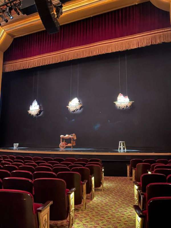 St. James Theatre, section: Orchestra R, row: J, seat: 2