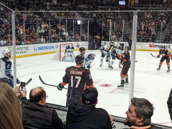 Honda Center, section: 210, row: e, seat: 5