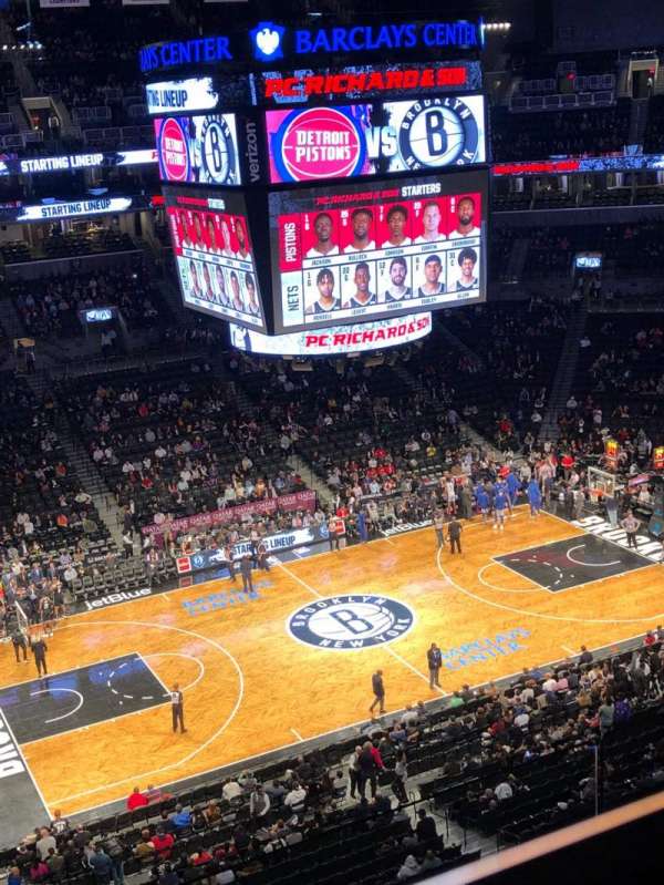 Barclays Center, section: 221, row: 10, seat: 2