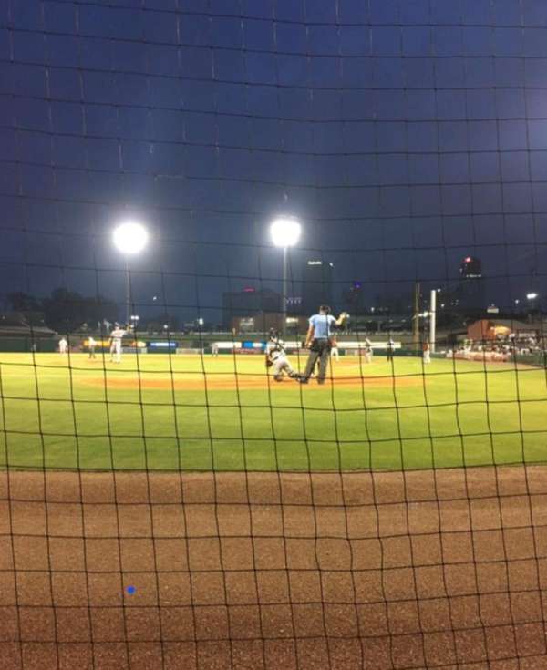 Dickey-Stephens Park, section: 110, row: A, seat: 5