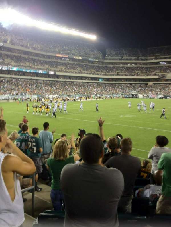 Lincoln Financial Field, section: 132, row: 8, seat: 10