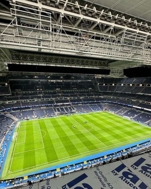 Santiago Bernabéu Stadium, section: 605, row: 0001, seat: 0025