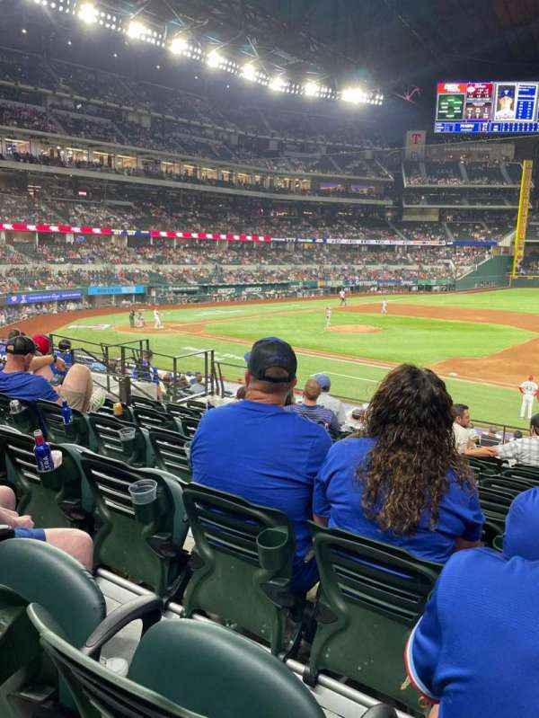 Globe Life Field, section: 20, row: 16, seat: 11