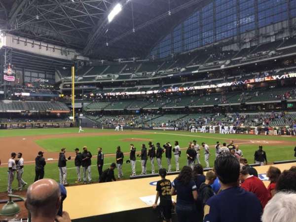 American Family Field, section: 123, row: 10, seat: 6