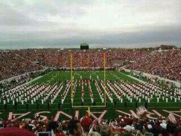 Razorback Stadium, section: D, row: 114, seat: 21