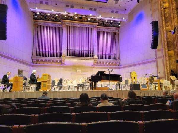 Symphony Hall, Boston, section: Orchestra, row: M, seat: 22
