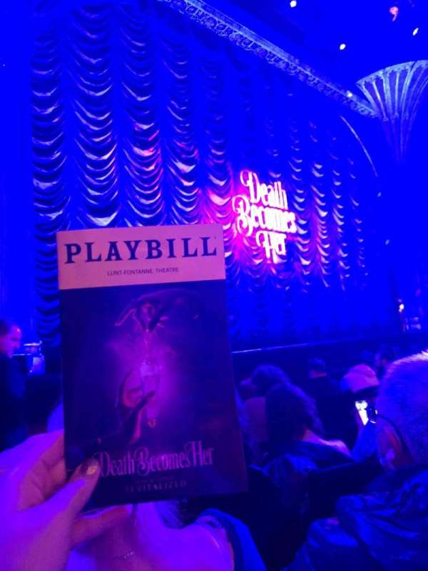 Lunt-Fontanne Theatre, section: Orchestra L, row: F, seat: 11